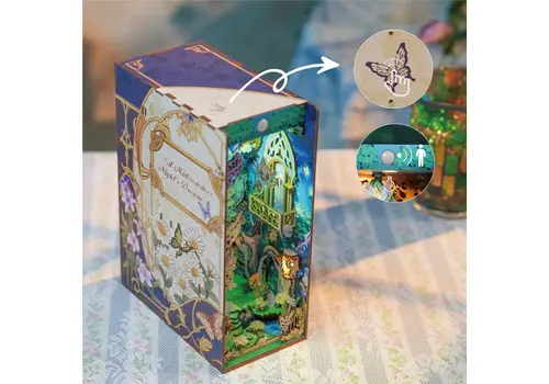 Drewniany model do sklejania Tonecheer x British Library Book Nook - A Midsummer Night's dream- Zdjęcie 2