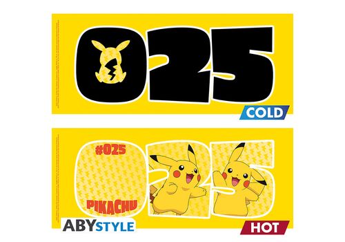 Duży kubek zmieniający kolor Pokemon - Pikachu #025 (460 ml)- Zdjęcie 3