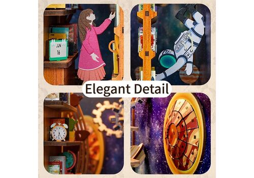 Drewniany model do sklejania Tonecheer Book Nook - Interstellar- Zdjęcie 4