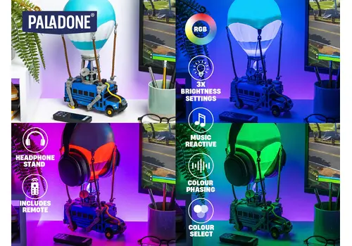 Lampka 3D Fortnite - Battle Bus- Zdjęcie 5