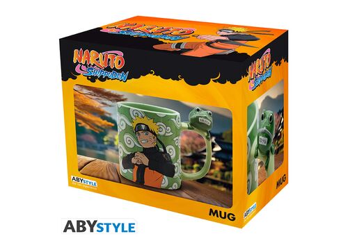 Duży kubek z uchwytem 3D Naruto Shippuden - Naruto i Gama-chan (456 ml)- Zdjęcie 6