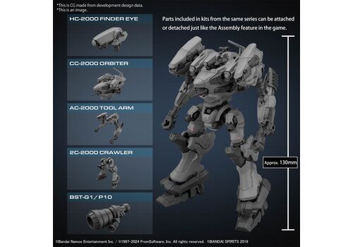Figurka do złożenia Armored Core VI 30MM - RaD CC-2000 Orbiter- Zdjęcie 2