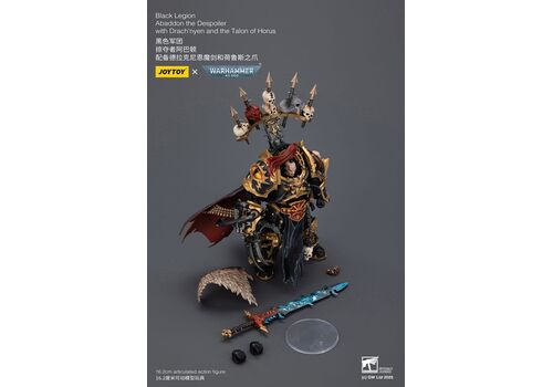 Figurka Warhammer 40k 1/18 - Black Legion Abaddon the Despoiler with Drach'nyen and the Talon of Horus- Zdjęcie 12