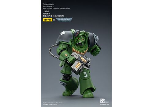 Figurka Warhammer 40k 1/18 - Salamanders Terminator 2 with Power Fist and Storm Bolter- Zdjęcie 4