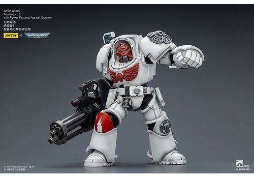 Figurka Warhammer 40k 1/18 - White Scars Terminator 3 with Power Fist and Assault Cannon- Zdjęcie 6