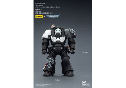 Figurka Warhammer 40k 1/18 - Raven Guard Terminator 1 with Power Sword and Storm Bolter- Zdjęcie 8