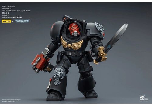 Figurka Warhammer 40k 1/18 - Black Templars Terminator 1 with Power Sword and Storm Bolter- Zdjęcie 3