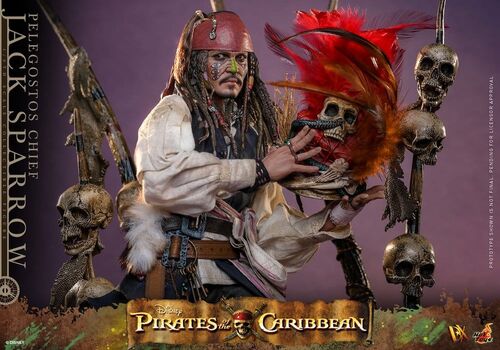 Figurka Piraci z Karaibów: Skrzynia umarlaka DX 1/6 - Pelegostos Chief Jack Sparrow (DX48)- Zdjęcie 7