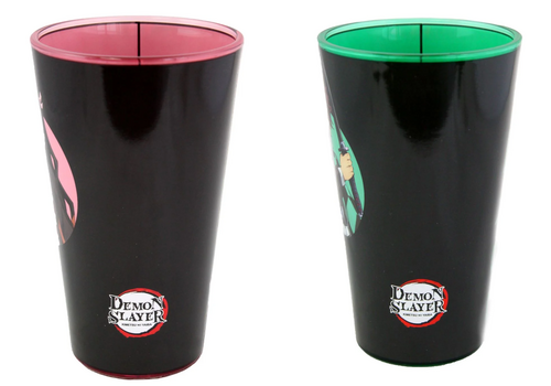 Zestaw 2 dużych szklanek Demon Slayer Kimetsu no Yaiba - Tanjiro i Nezuko (473 ml)- Zdjęcie 2