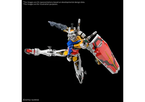 Model figurki GUNDAM HG GQuuuuuuX 1/144 - RX-78-02 White Gundam- Zdjęcie 4