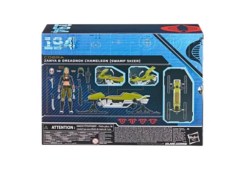 Figurka z pojazdem G.I. Joe Classified Series -  Zanya and Dreadnok Chameleon (Swamp Skier)- Zdjęcie 5