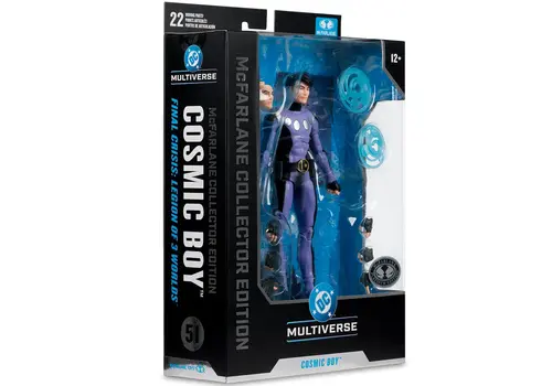 Figurka DC Multiverse McFarlane Collector Edition - Cosmic Boy (Final Crisis) [Platinum Edition]- Zdjęcie 6