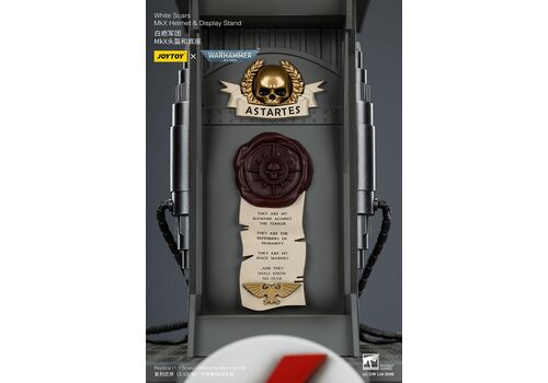 Hełm elektroniczny Warhammer 40k 1/1 - White Scars MkX (z podstawką)- Zdjęcie 22