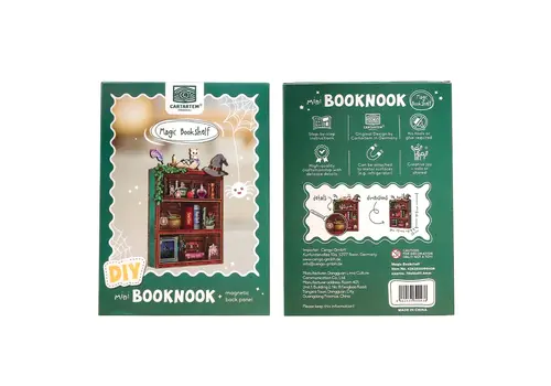 Drewniany model do składania Mini Book Nook - Magic Bookshelf (z magnesem)- Zdjęcie 5