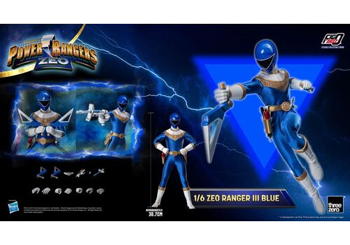 Figurka Power Rangers Zeo FigZero 1/6 - Zeo Ranger III Blue- Zdjęcie 8