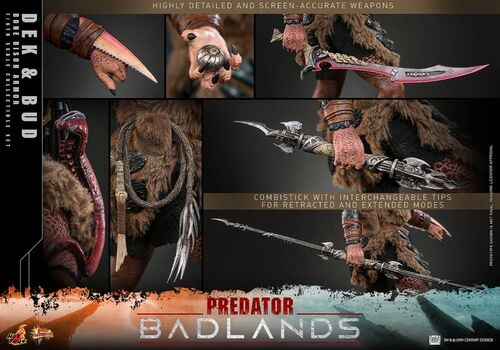 Zestaw figurek Predator: Badlands Movie Masterpiece 1/6 - Dek (Bone Bison Armor) & Bud (MMS873)- Zdjęcie 13