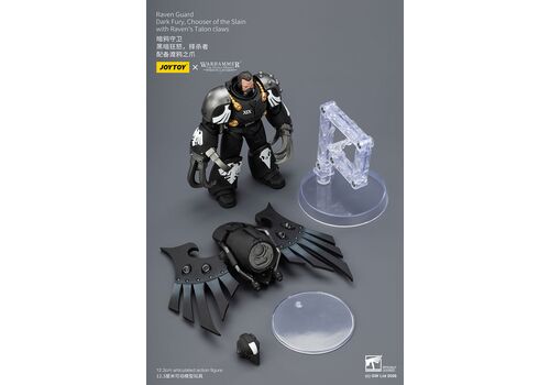 Figurka Warhammer Herezja Horusa 1/18 - Raven Guard Dark Fury, Chooser of the Slain with Raven's Talon claws- Zdjęcie 11