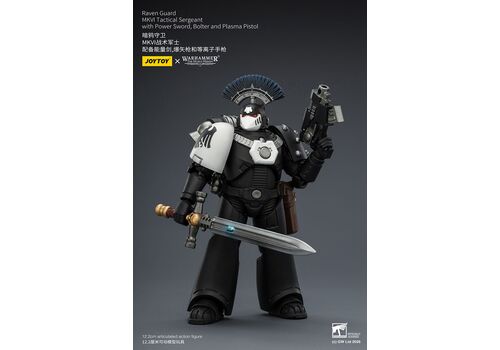 Figurka Warhammer Herezja Horusa 1/18 - Raven Guard MKVl Tactical Sergeant- Zdjęcie 3