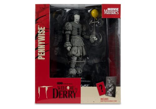 Figurka It: Welcome to Derry Movie Maniacs - Pennywise (Black & White)- Zdjęcie 6