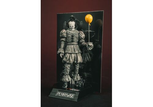 Figurka It: Welcome to Derry Movie Maniacs - Pennywise (Black & White)- Zdjęcie 16