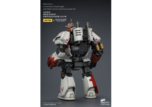 Figurka Warhammer Herezja Horusa 1/18 - White Scars Contemptor Dreadnought with Melta Cannon and Gravis power fist- Zdjęcie 3