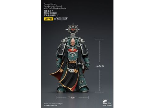 Figurka Warhammer Herezja Horusa 1/18 - Sons of Horus Dark Emissary Consul with Staff of Dark Authority- Zdjęcie 9