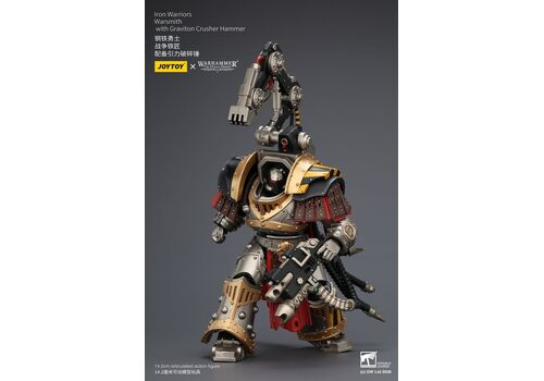 Figurka Warhammer Herezja Horusa 1/18 - Iron Warriors Warsmith with Graviton Crusher Hammer- Zdjęcie 4