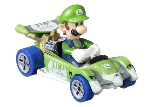 Model pojazdu Hot Wheels Mario Kart 1/64 - Luigi (Circuit Special) (GRN18)- Zdjęcie 2