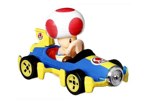 Model pojazdu Hot Wheels Mario Kart 1/64 - Toad (Mach 8) (HDB35)- Zdjęcie 2