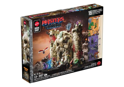 Zestaw klocków Masters of the Universe (2026) Mattel Brick Shop Construction Set - Battle of Castle Grayskull- Zdjęcie 3