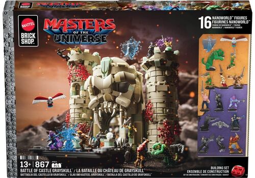 Zestaw klocków Masters of the Universe (2026) Mattel Brick Shop Construction Set - Battle of Castle Grayskull- Zdjęcie 4