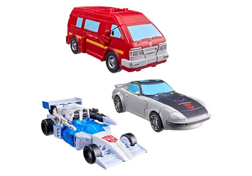 Zestaw 3 figurek Transformers Age of the Primes Deluxe Class - Autobot Mirage, Ironhide & Bluestreak- Zdjęcie 2