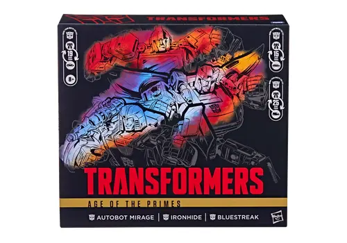 Zestaw 3 figurek Transformers Age of the Primes Deluxe Class - Autobot Mirage, Ironhide & Bluestreak- Zdjęcie 4