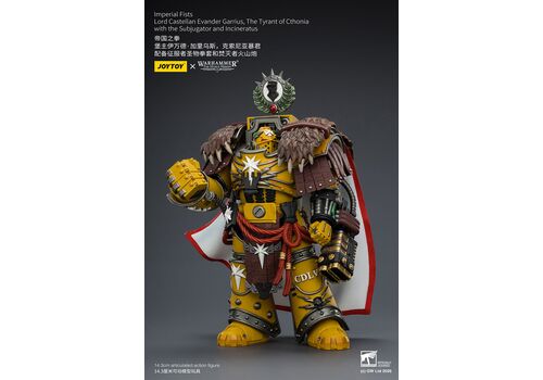 Figurka Warhammer Herezja Horusa 1/18 - Imperial Fists Lord Castellan Evander Garrius, The Tyrant of Cthonia- Zdjęcie 2