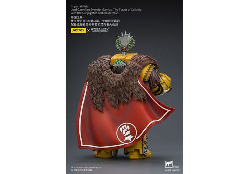Figurka Warhammer Herezja Horusa 1/18 - Imperial Fists Lord Castellan Evander Garrius, The Tyrant of Cthonia- Zdjęcie 3