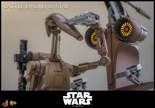 Figurka z pojazdem Star Wars Epizod I Movie Masterpiece 1/6 - Battle Droid & STAP- Zdjęcie 6