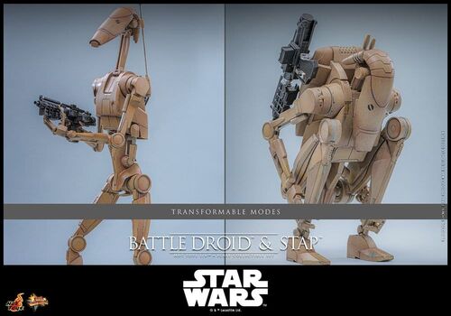 Figurka z pojazdem Star Wars Epizod I Movie Masterpiece 1/6 - Battle Droid & STAP- Zdjęcie 14