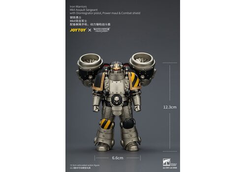 Figurka Warhammer Herezja Horusa 1/18 - Iron Warriors Mkll Assault Sergeant- Zdjęcie 7