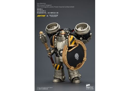 Figurka Warhammer Herezja Horusa 1/18 - Iron Warriors Mkll Assault Sergeant- Zdjęcie 2