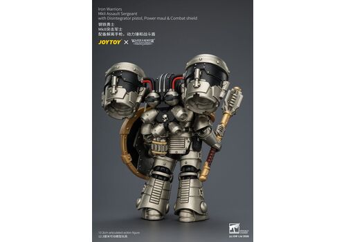 Figurka Warhammer Herezja Horusa 1/18 - Iron Warriors Mkll Assault Sergeant- Zdjęcie 3
