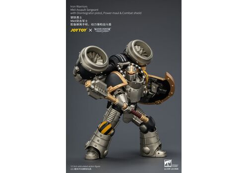 Figurka Warhammer Herezja Horusa 1/18 - Iron Warriors Mkll Assault Sergeant- Zdjęcie 4