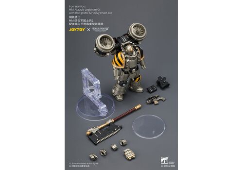 Figurka Warhammer Herezja Horusa 1/18 - Iron Warriors Mkll Assault Legionary 2- Zdjęcie 9