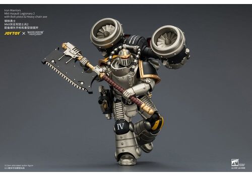 Figurka Warhammer Herezja Horusa 1/18 - Iron Warriors Mkll Assault Legionary 2- Zdjęcie 5