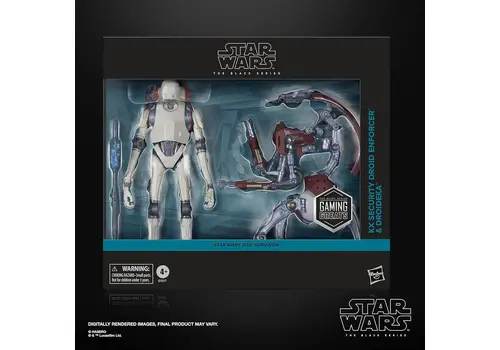 Zestaw 2 figurek Star Wars Black Series Gaming Greats (Jedi: Survivor) - KX Security Droid Enforcer & Droideka- Zdjęcie 5