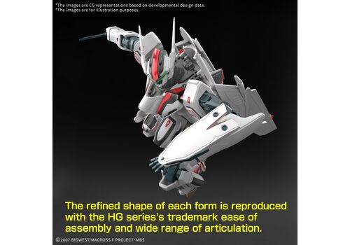 Model figurki MACROSS F HG 1/100 - VF-25F Messiah Valkyrie (Alto Custom)- Zdjęcie 5