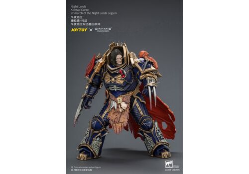 Figurka Warhammer Herezja Horusa 1/18 - Night Lords Konrad Curze: Primarch of the Night Lords Legion- Zdjęcie 12