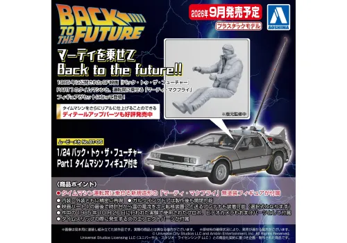 Model do sklejenia Powrót do przyszłości 1/24 - Time Machine (z figurką Marty'ego McFly)- Zdjęcie 14