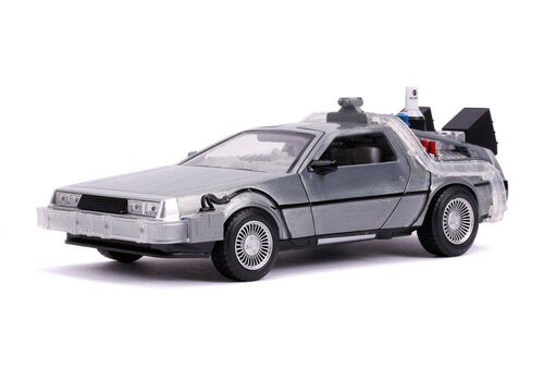Model samochodu Back to the Future II Hollywood Rides 1/24 DeLorean Time Machine