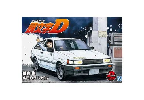 Model do sklejenia Initial D 1/24 - Itsuki Takeuchi AE85 Levin- Zdjęcie 3