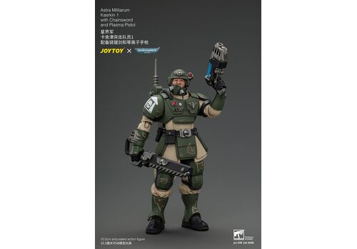 Figurka Warhammer 40k 1/18 - Astra Militarum Kasrkin 1 with Chainsword and Plasma Pistol- Zdjęcie 2